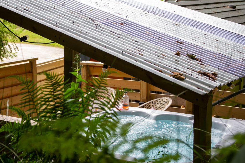 Glamping Cabin with Hot Tub, nestled in a woodland, here on the the North Yorkshire Coast.