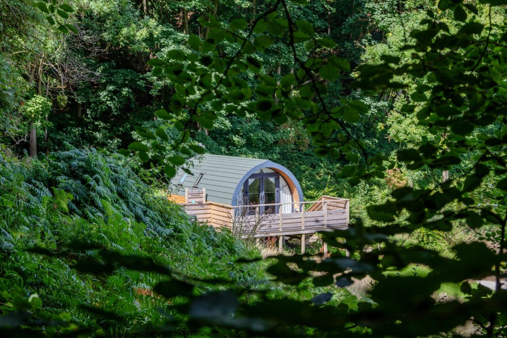 Glamping Pod with Hot Tub in Scarborough on the Yorkshire Coast.
