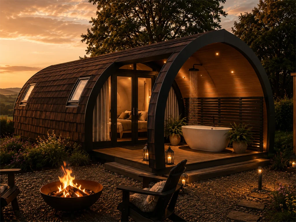 Cabins with Wood-Fired Sauna Near Scarborough