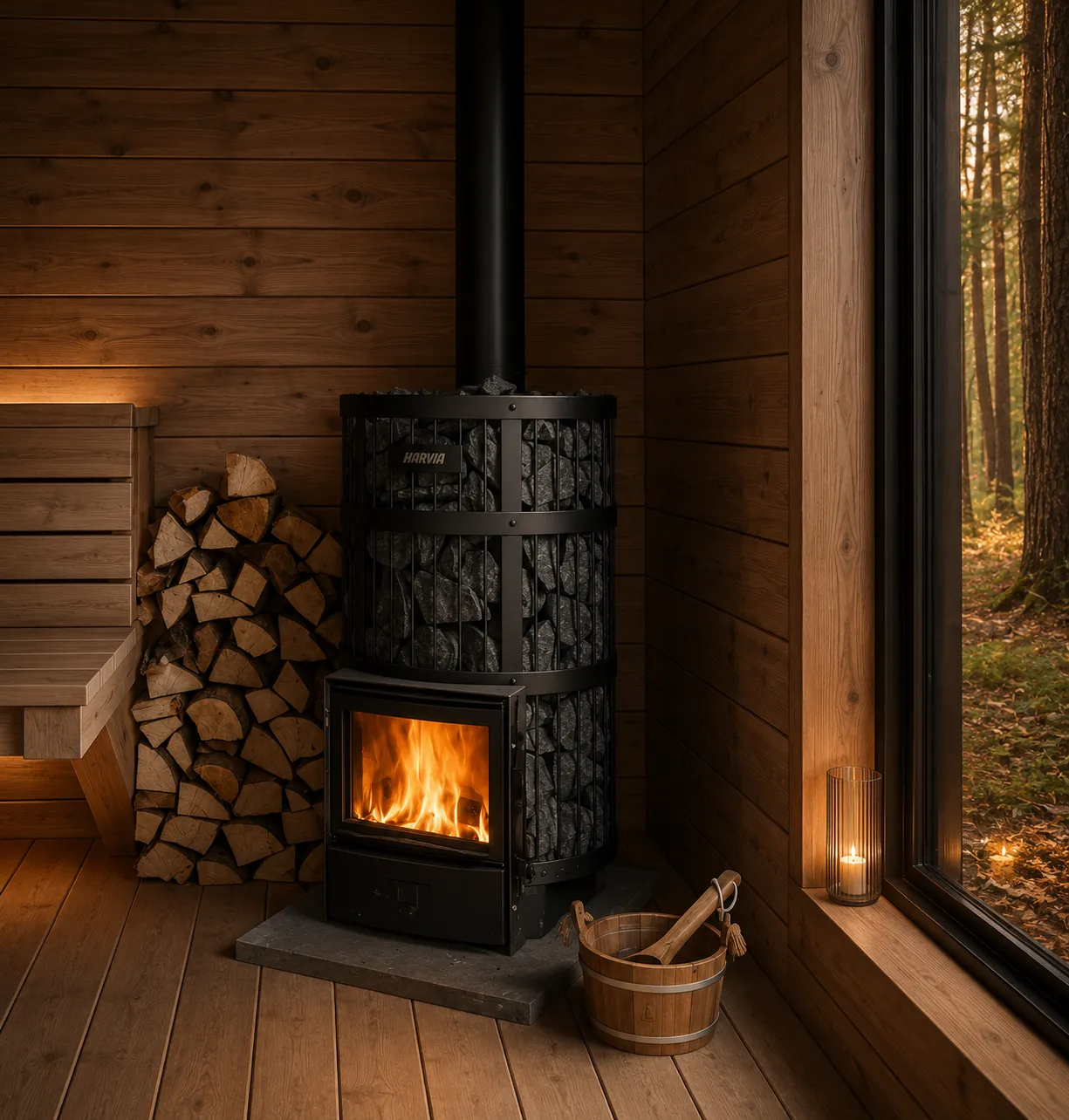 Wood-fired Sauna on the Yorkshire Coast, The Fire Cabin here at Prospect House Farm